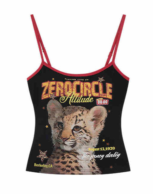 Y2K Cheetah Print Camisole