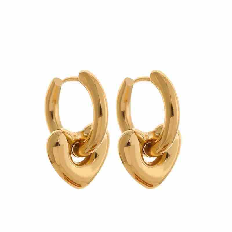 18k Moon Earrings