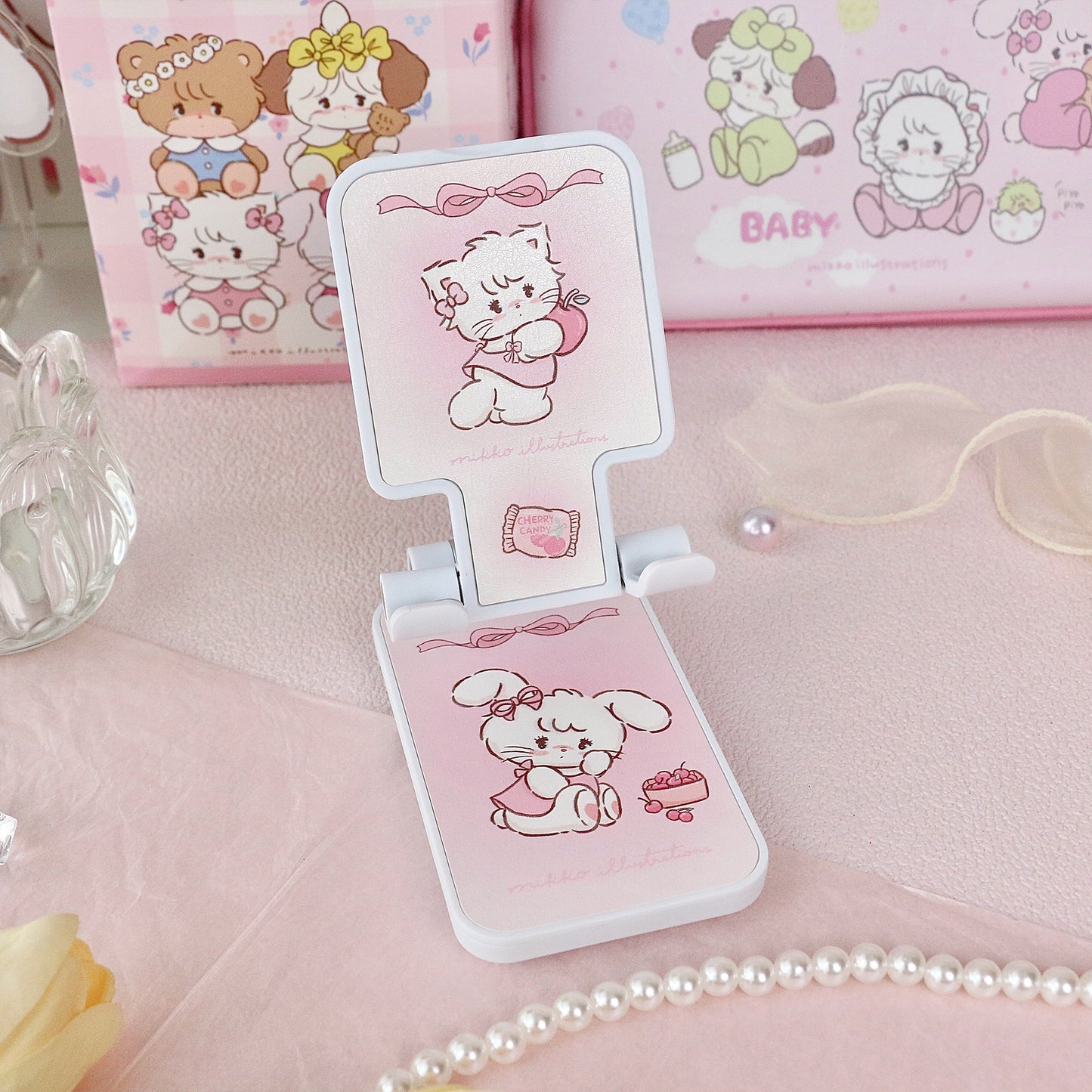kawaii desktop mobile phone stand