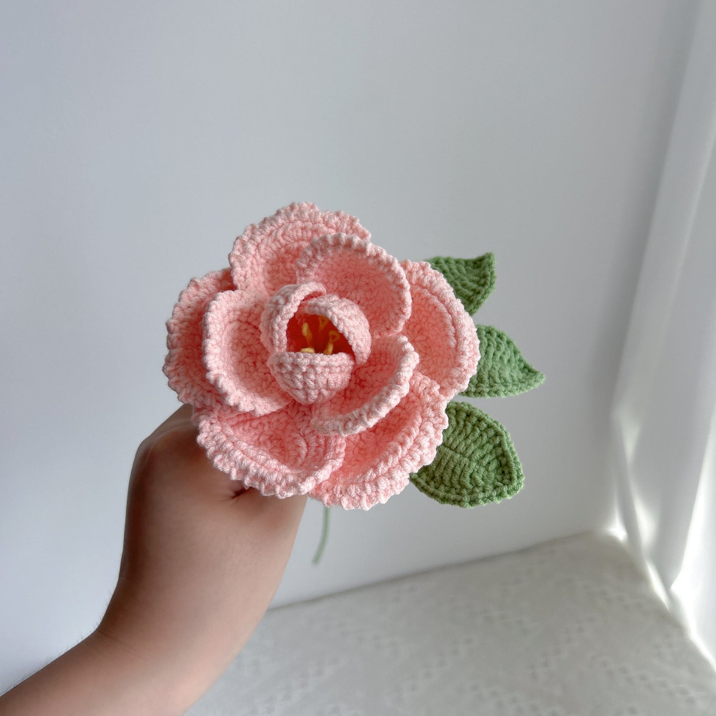 handmade cross-border crocheted French roses
