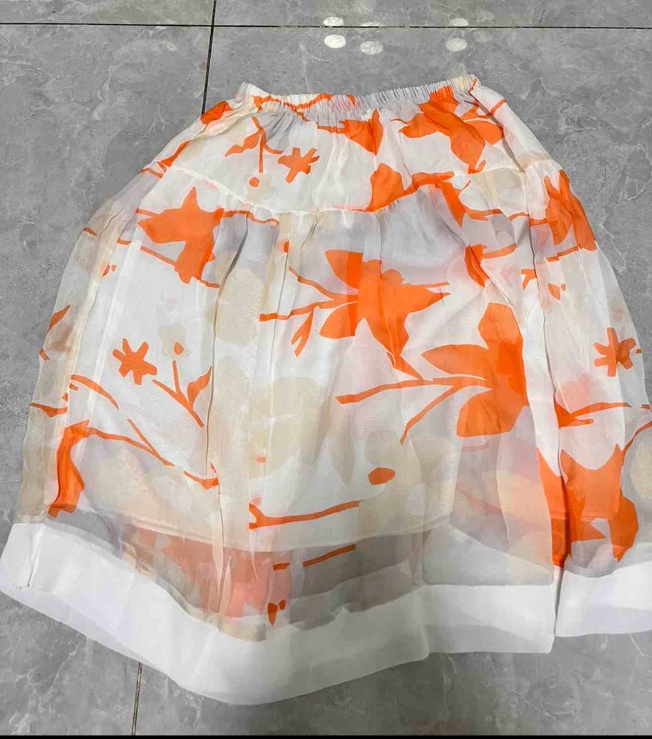 Silk Double Layer Skirt