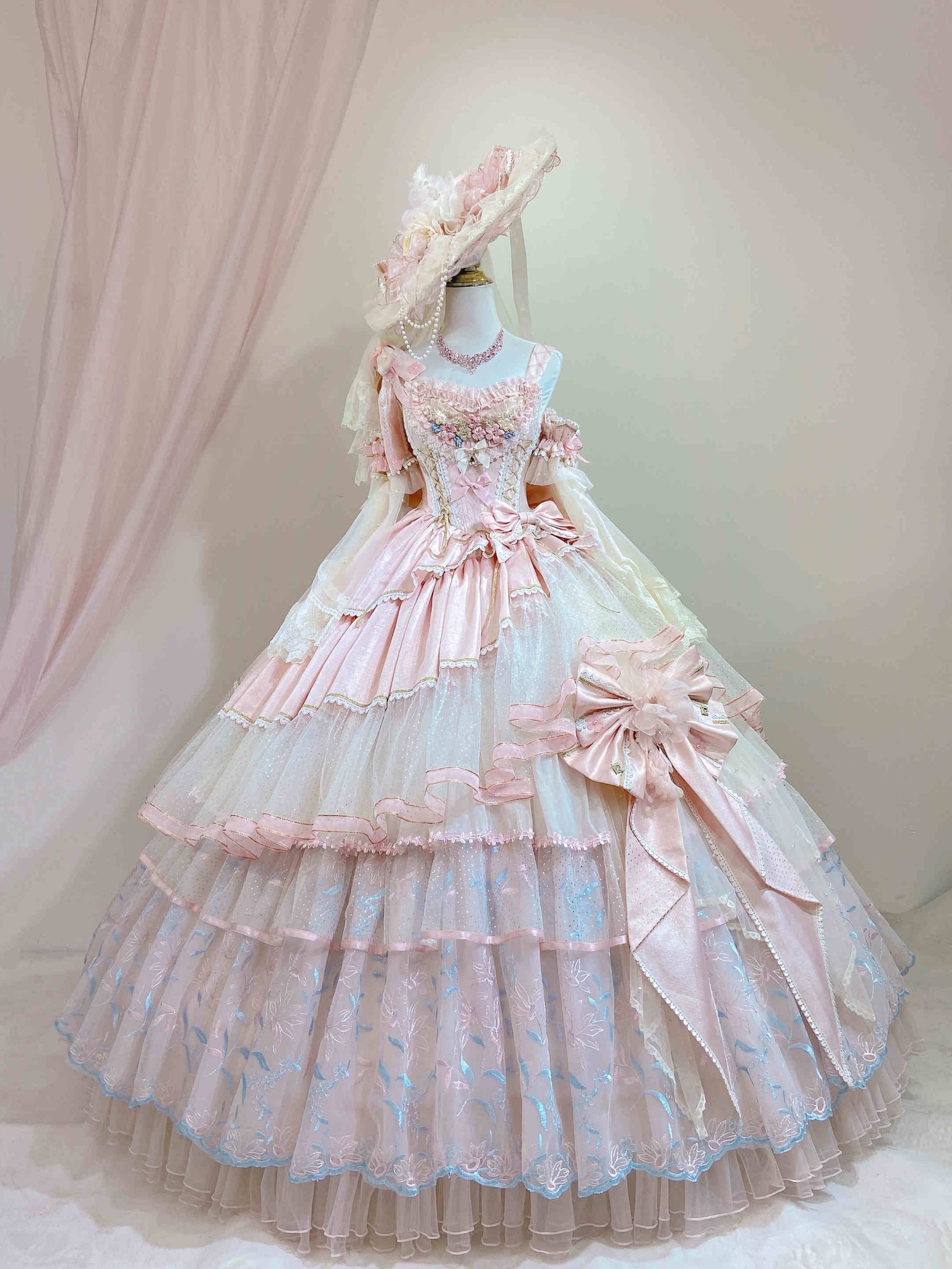 Bows Mesh Lace Lolita Dress