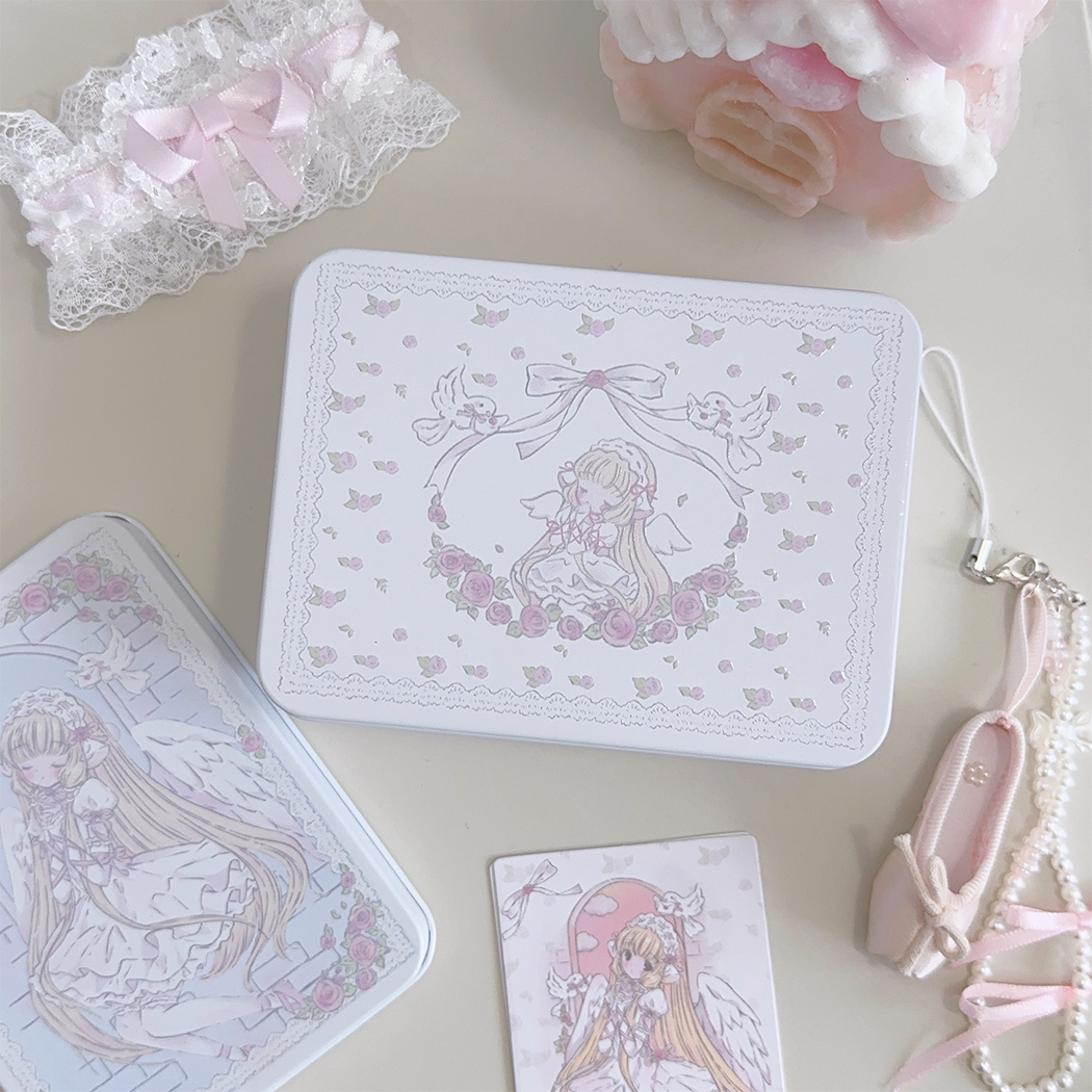 cute pink Tin box