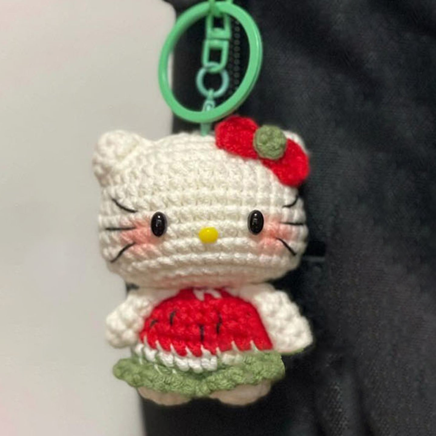 Wool diy cute kitty cat series doll bag pendant
