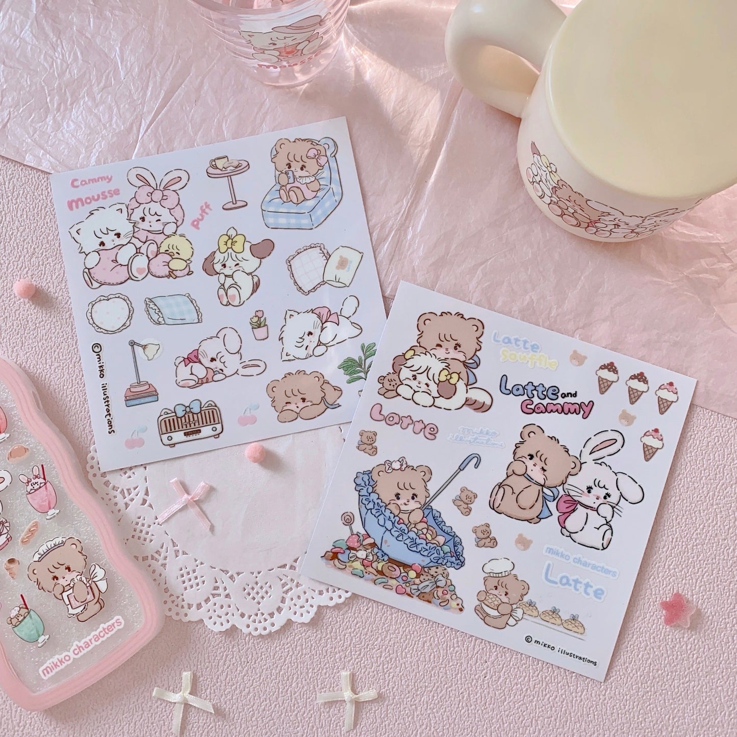 cute waterproof crystal stickers