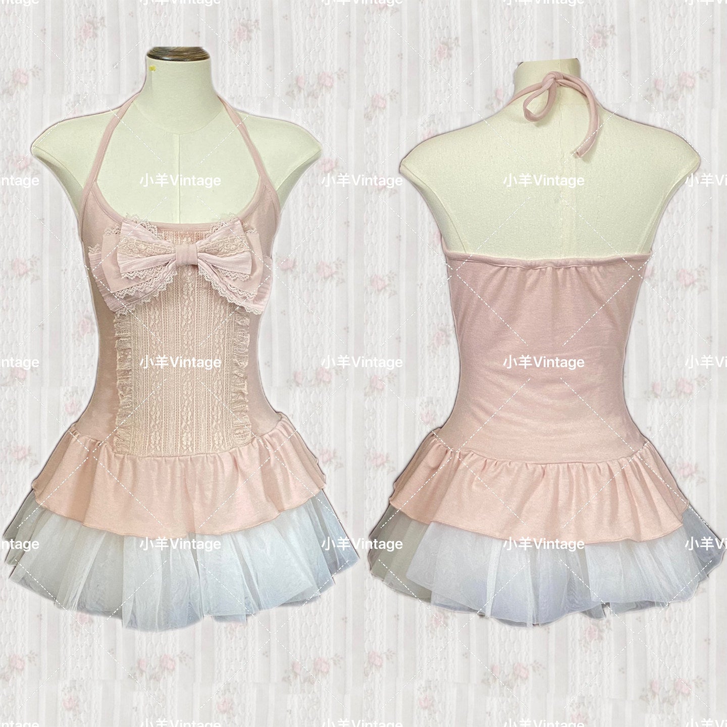 J-Fashion Nana-Inspired Bow Detail Top and Skirt Set