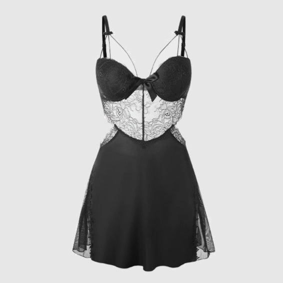 Ice Silk Lace Nightgown
