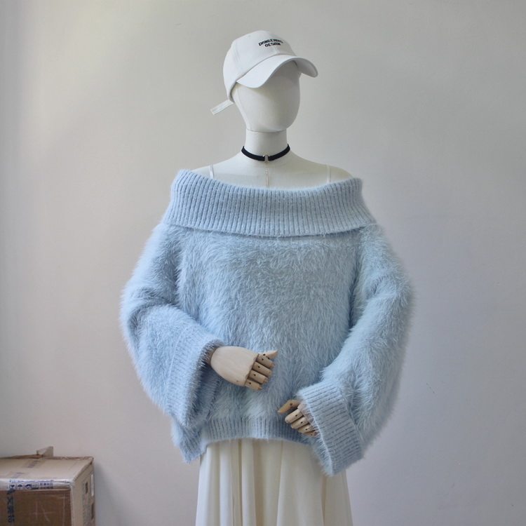 coquette off-shoulder sweater