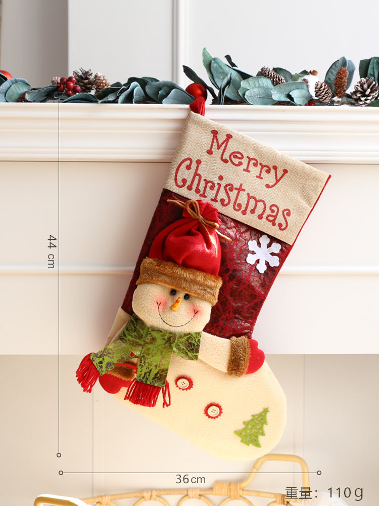 Christmas socks gift bag