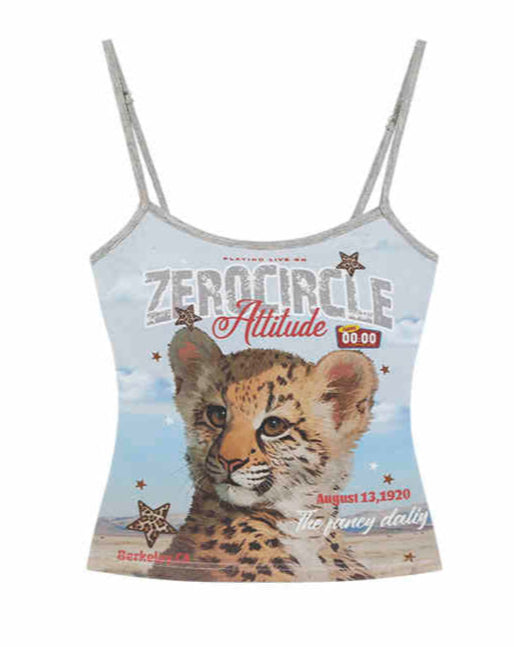 Y2K Cheetah Print Camisole