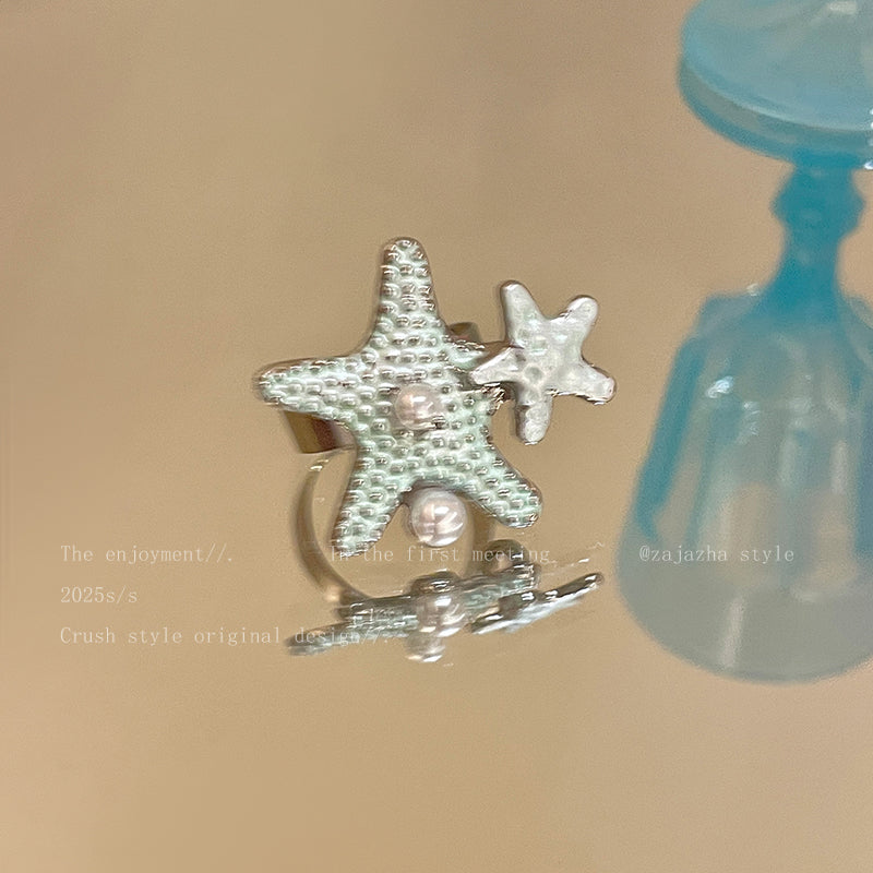 shell kitty kawaii ring