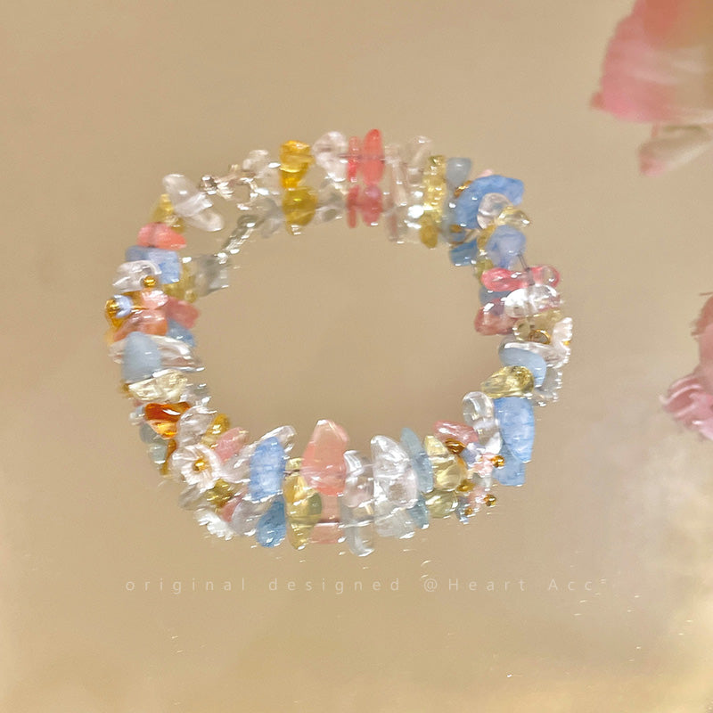 Gravel Butterfly Flower Kawaii Bracelet