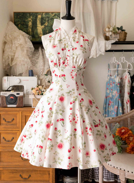 Forest Retro Elegant Dress