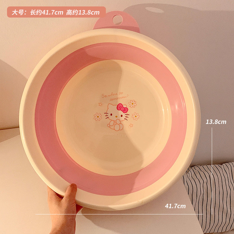 cute kitty folding wash basin