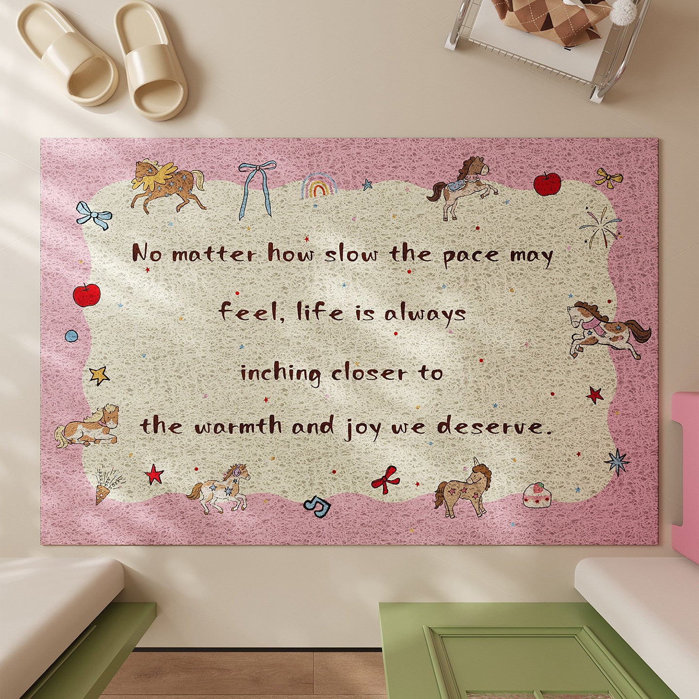 kawaii entrance floor mat