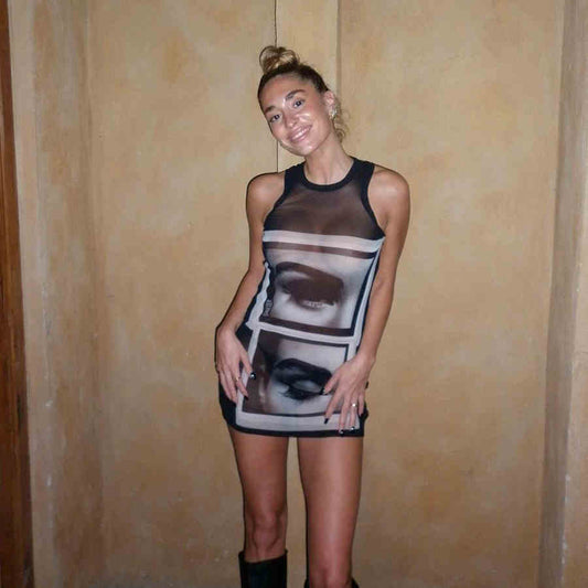 Pure Desire Mesh See-through Dress