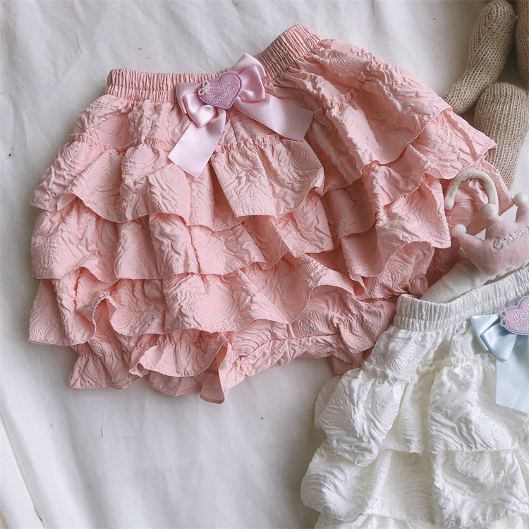 Pink Bloomer Mini Skirt