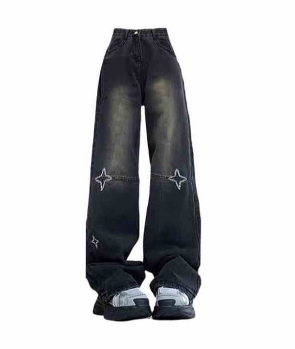 Y2K Retro Star Baggy Jeans