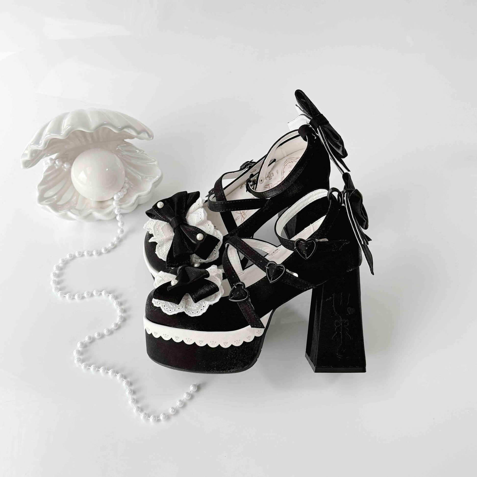 Kawaii Lolita Bows High-heeled Sandals