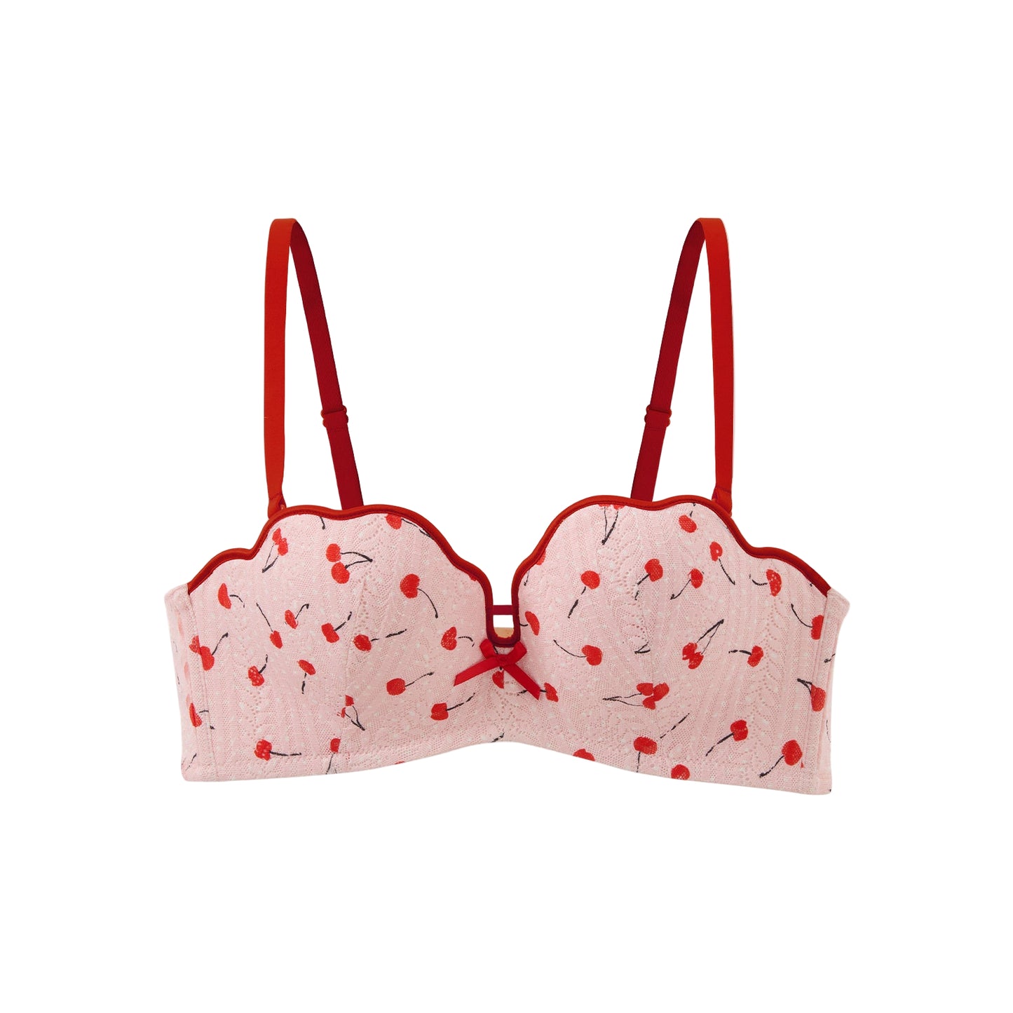 cherry red kawaii lingerie