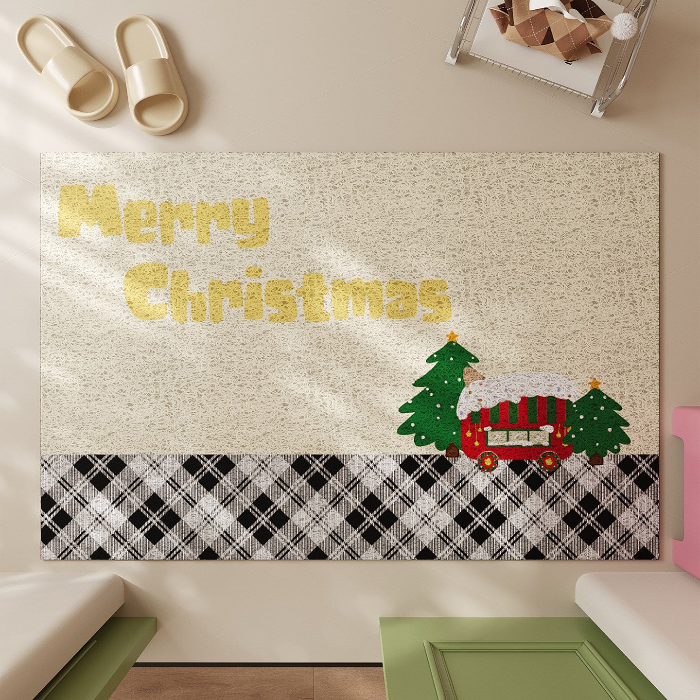 kawaii entrance floor mat