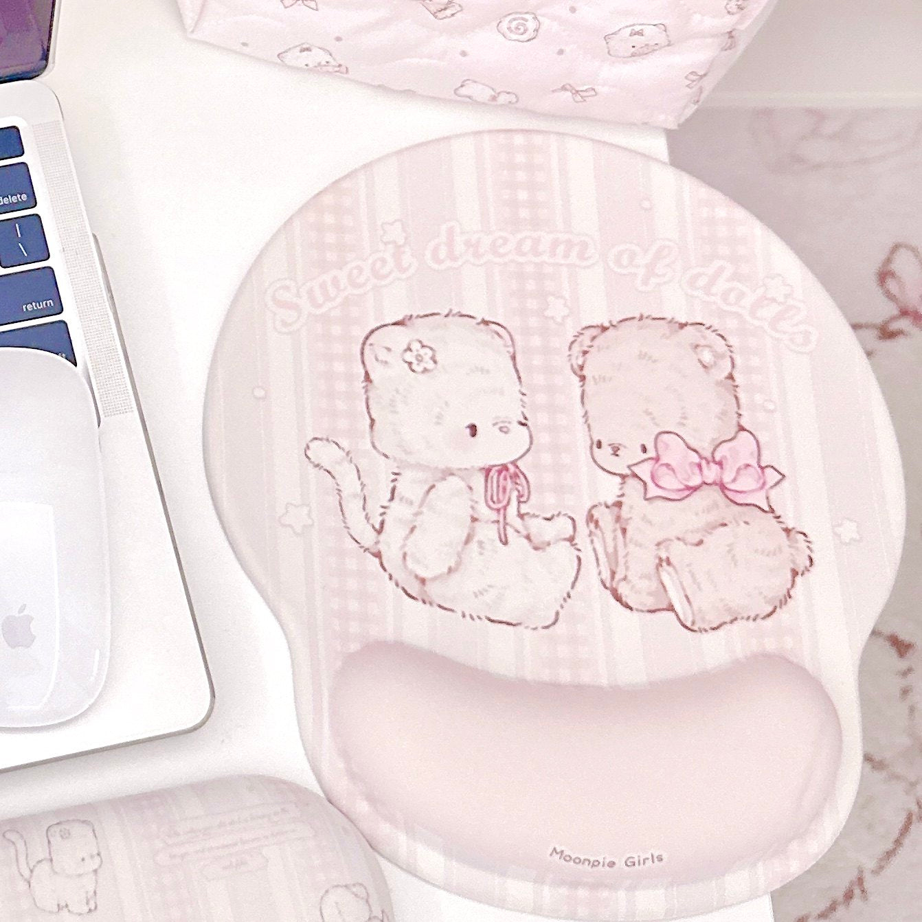 kawaii wrist mouse pad
