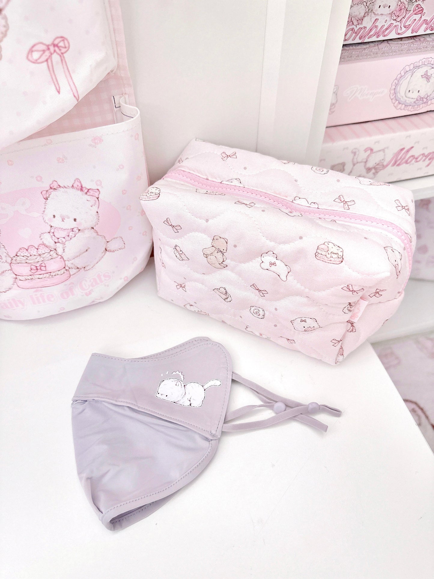 kawaii cat sunscreen mask