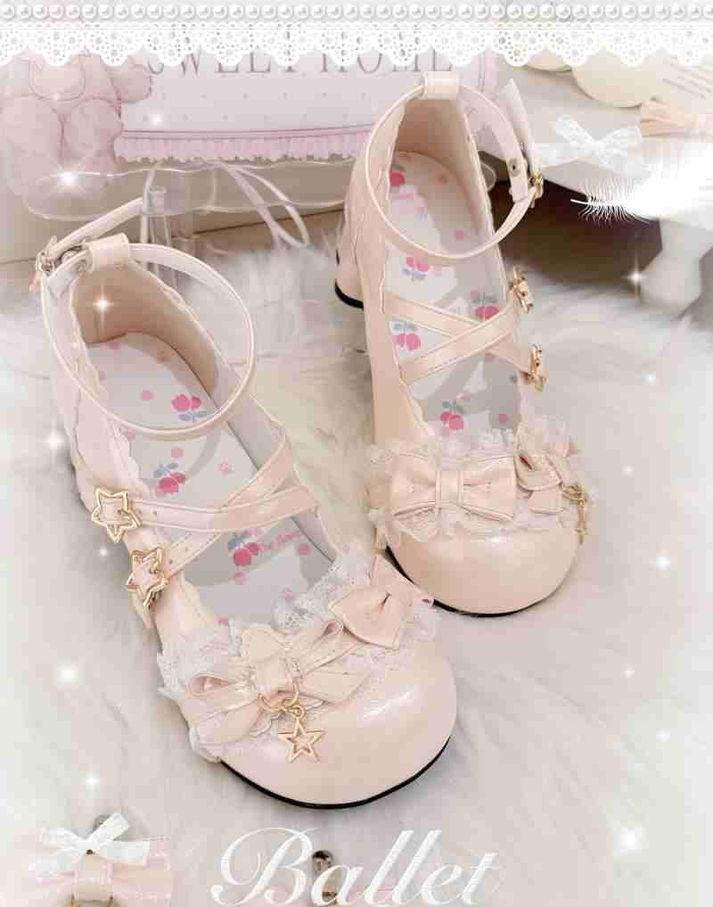 Bow Round Toe Lolita Shoes