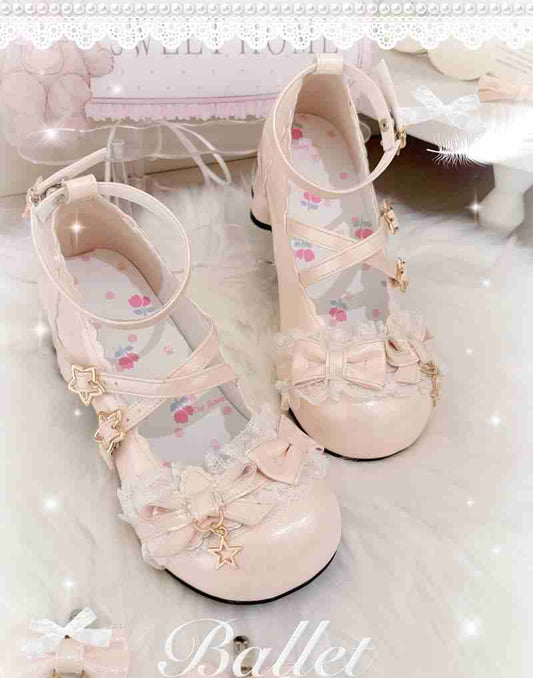 Bow Round Toe Lolita Shoes