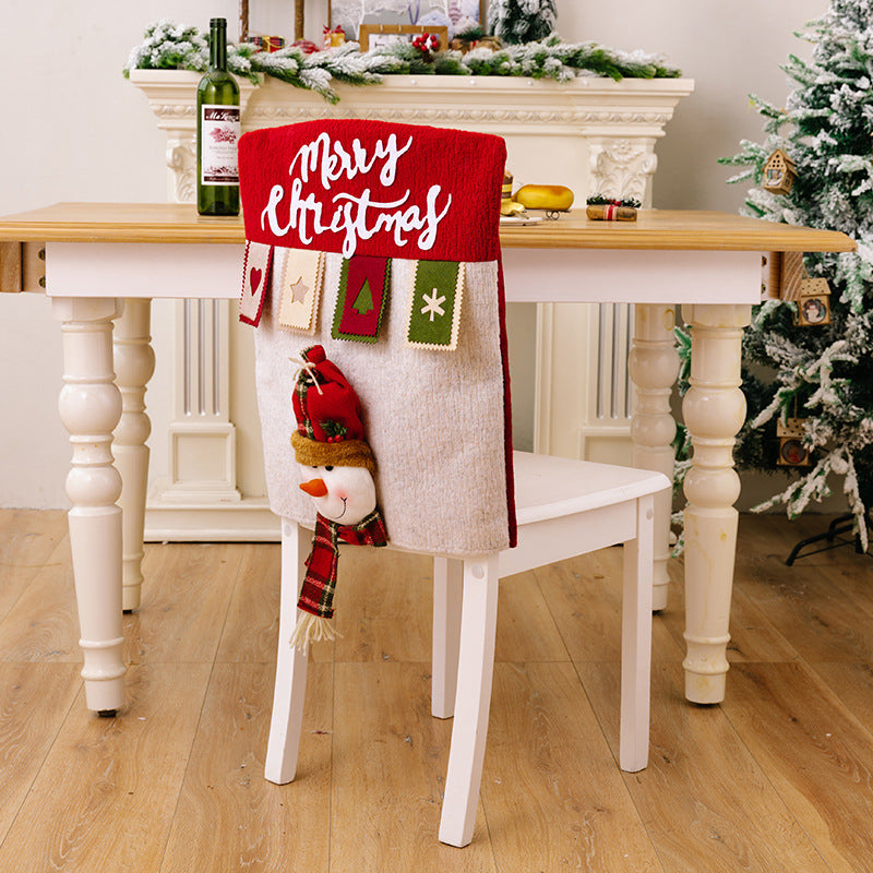 Christmas decoration chair cover