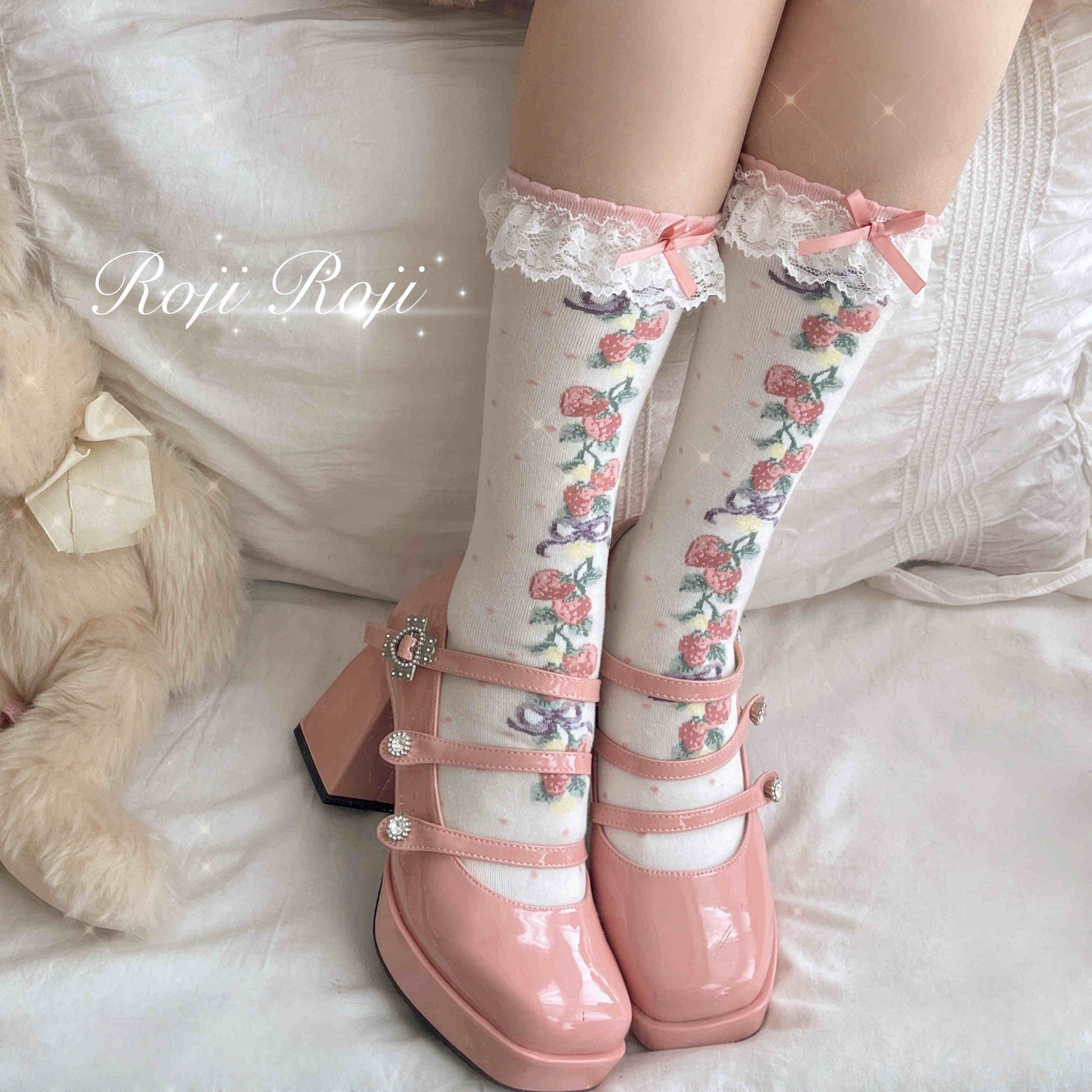 Strawberry Lolita Socks