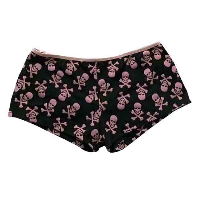 Goth Printed Slim Fit Panties