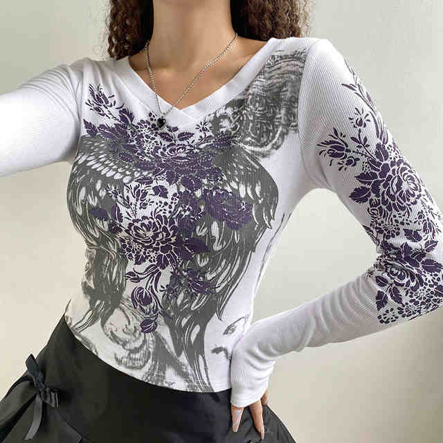 Fairy Grunge Butterfly Long-sleeved Top