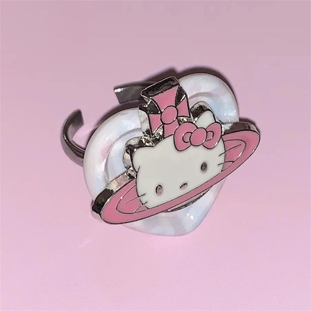 y2k kitty kawaii rings