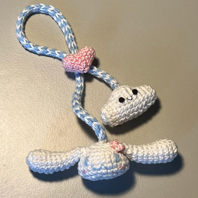 diy wool handmade kawaii keychain