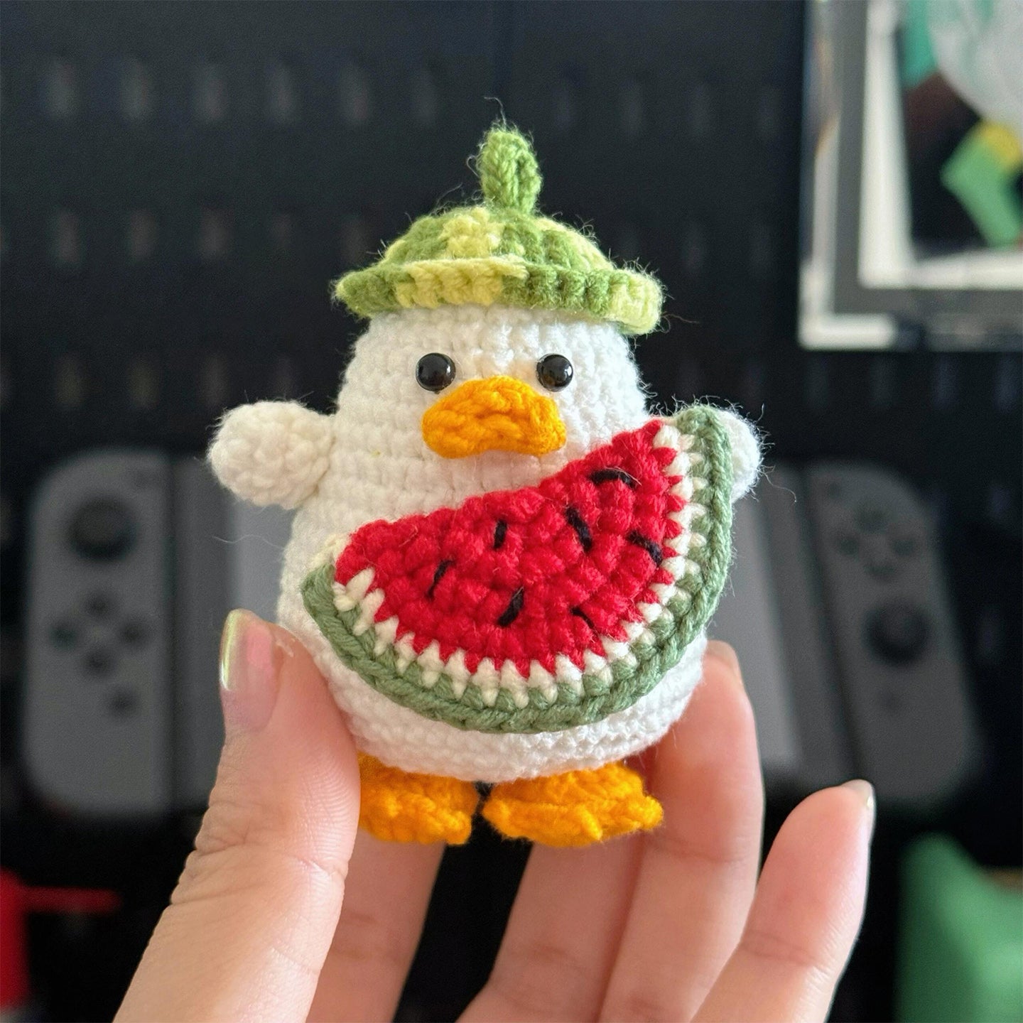 DIY wool fat duck doll