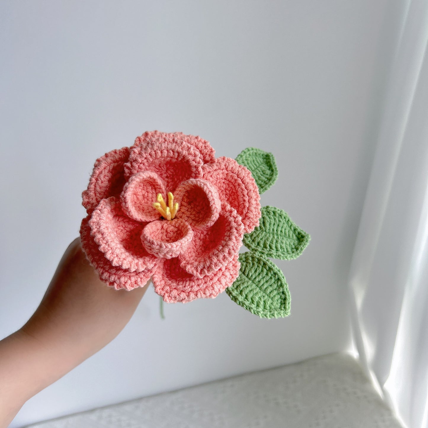 handmade cross-border crocheted French roses