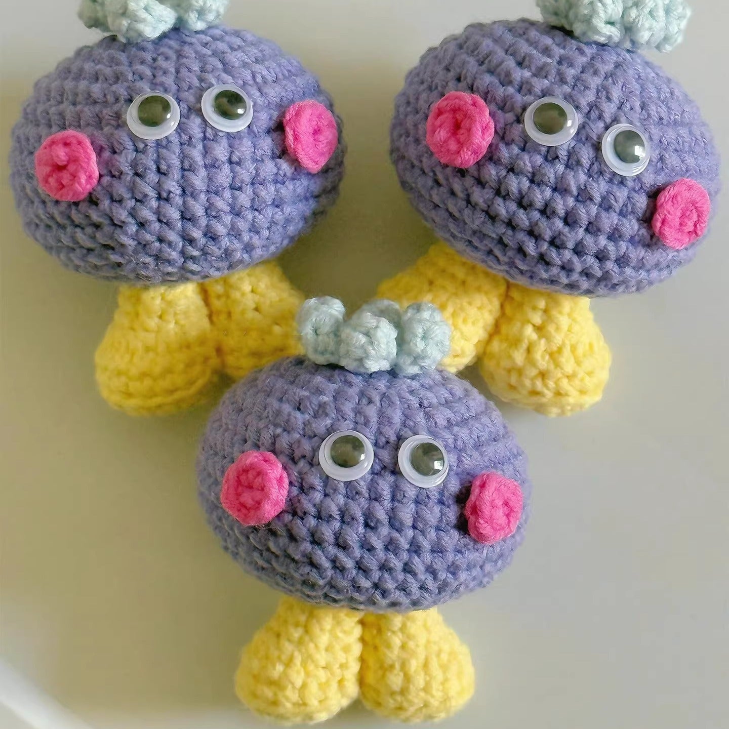 DIY cute fruit pendant wool doll