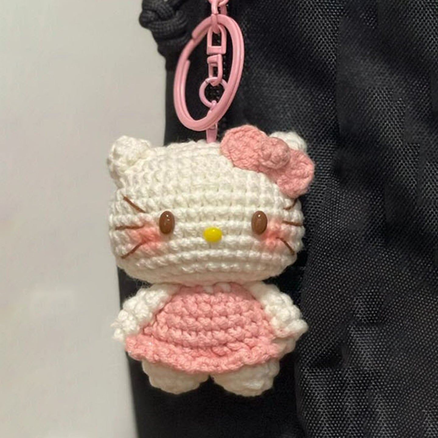 Wool diy cute kitty cat series doll bag pendant