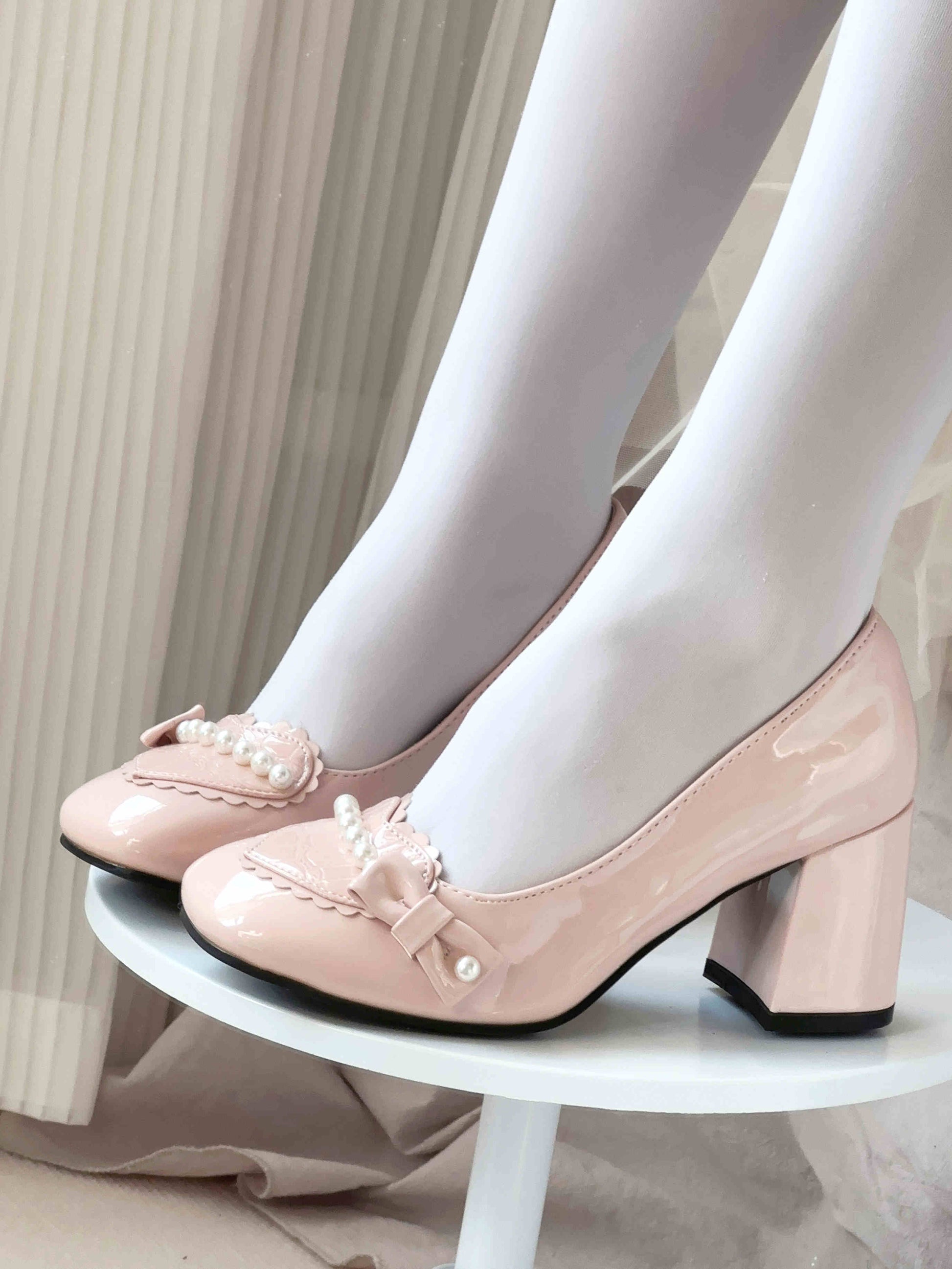 Dream Lolita Pearl Mary Jane High Heels
