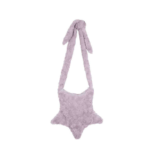 Y2K Star Shape Plush Bag