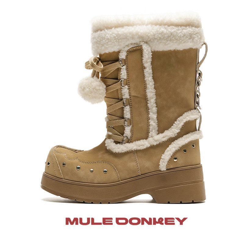 kawaii furry snow boots