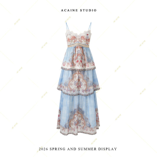 Printed Halter Dress