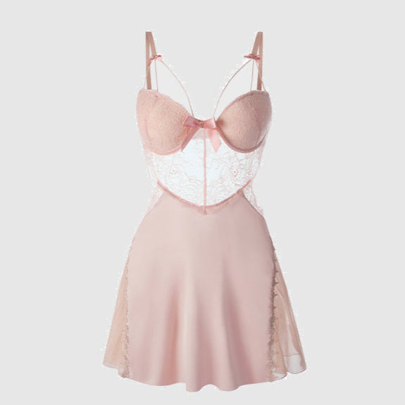 Ice Silk Lace Nightgown