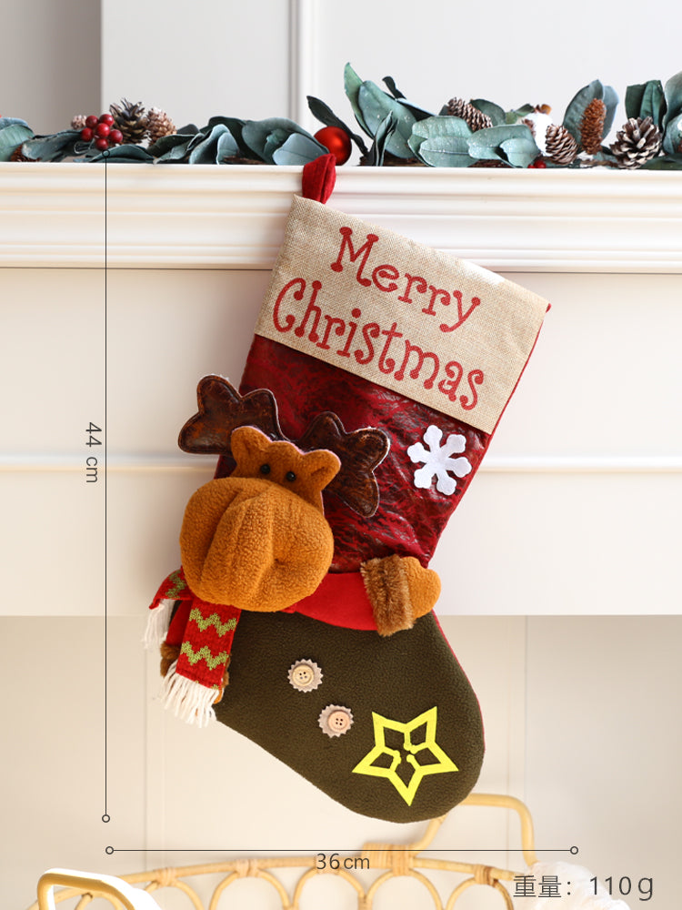 Christmas socks gift bag