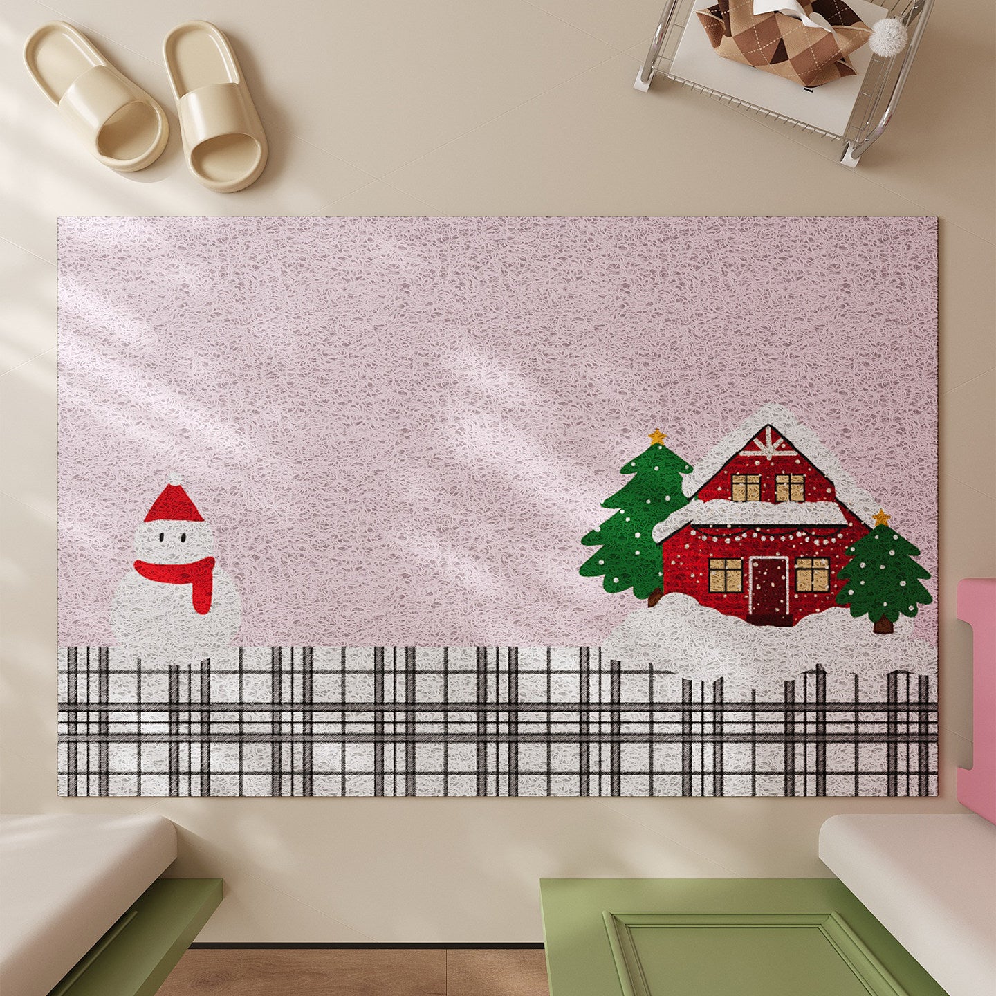 kawaii entrance floor mat