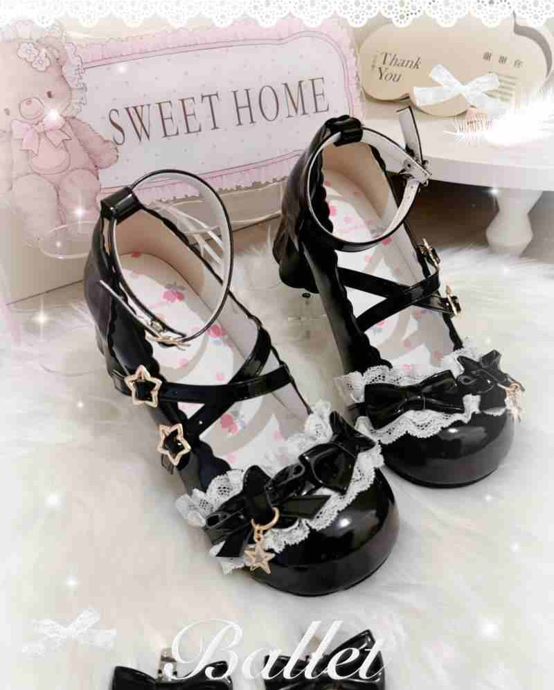 Bow Round Toe Lolita Shoes