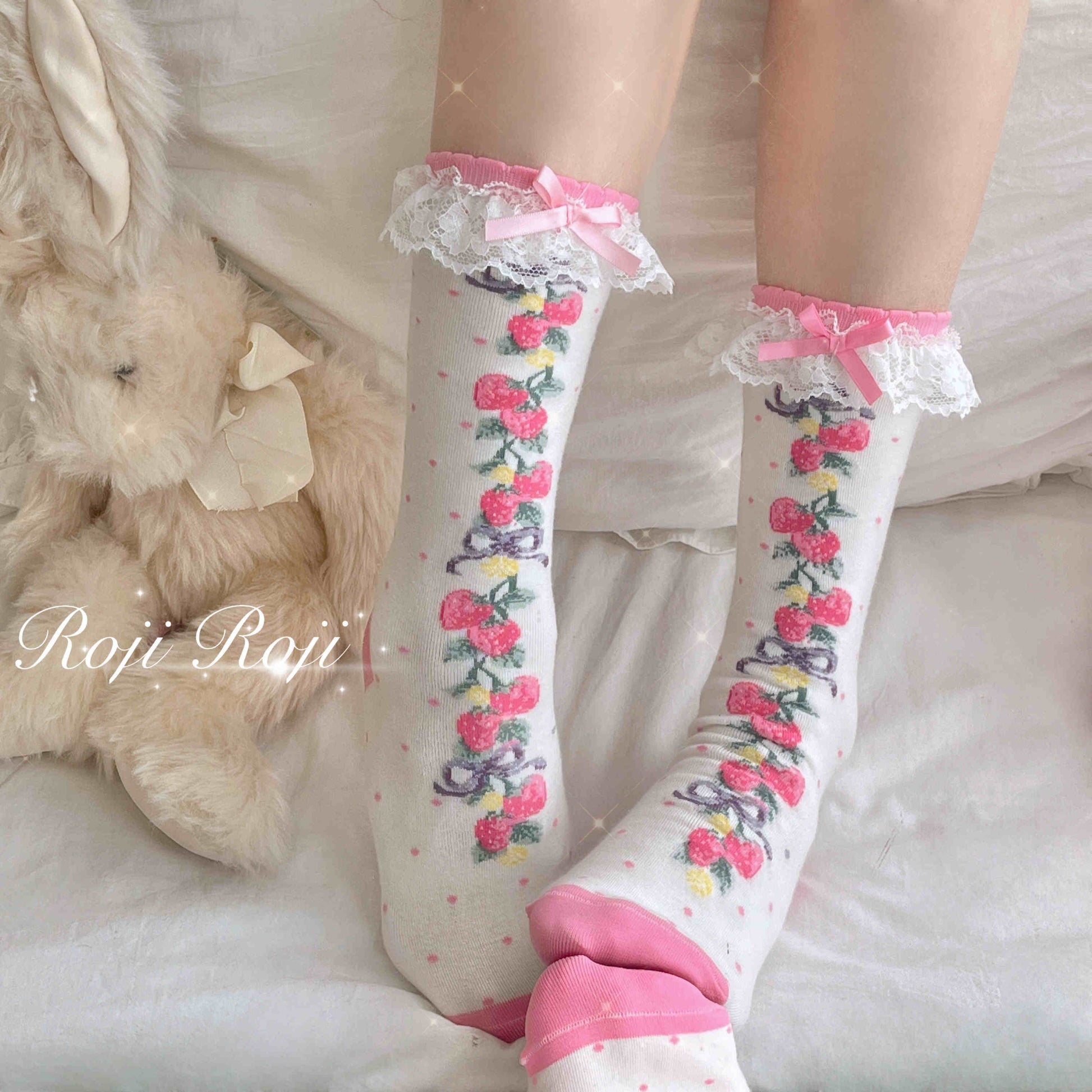 Strawberry Lolita Socks