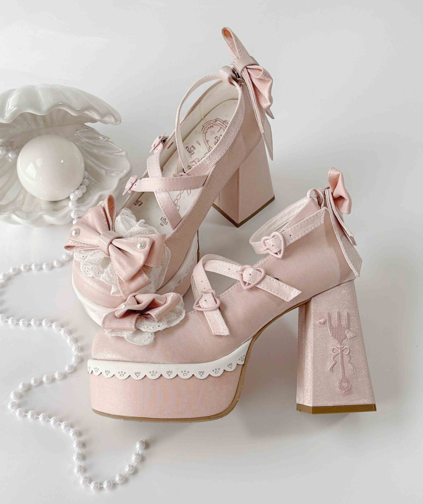 Kawaii Lolita Bows High-heeled Sandals