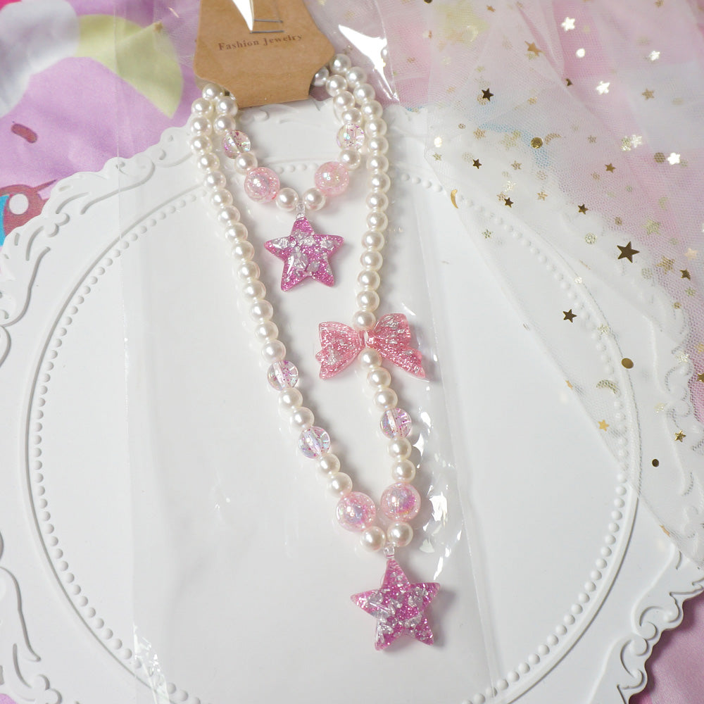 cute heart pearls kawaii choker